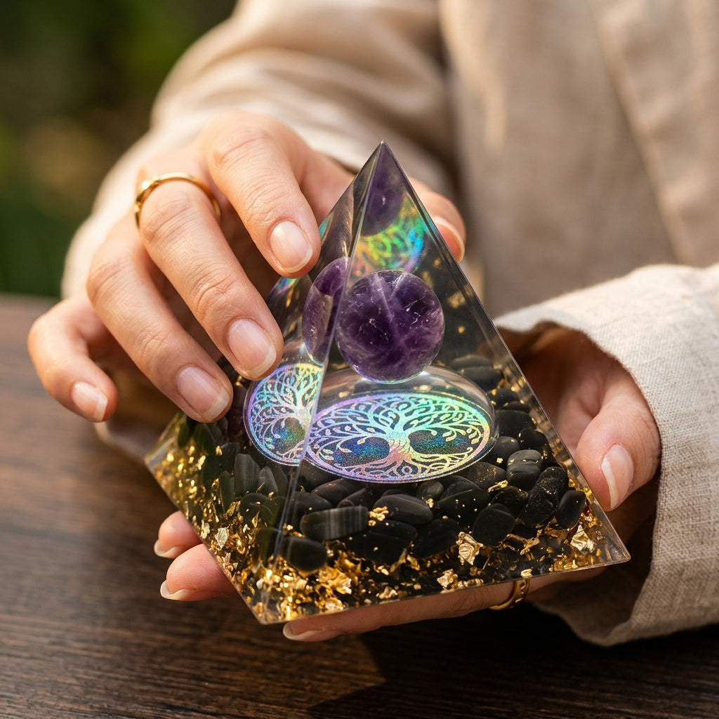 Real amethyst inside